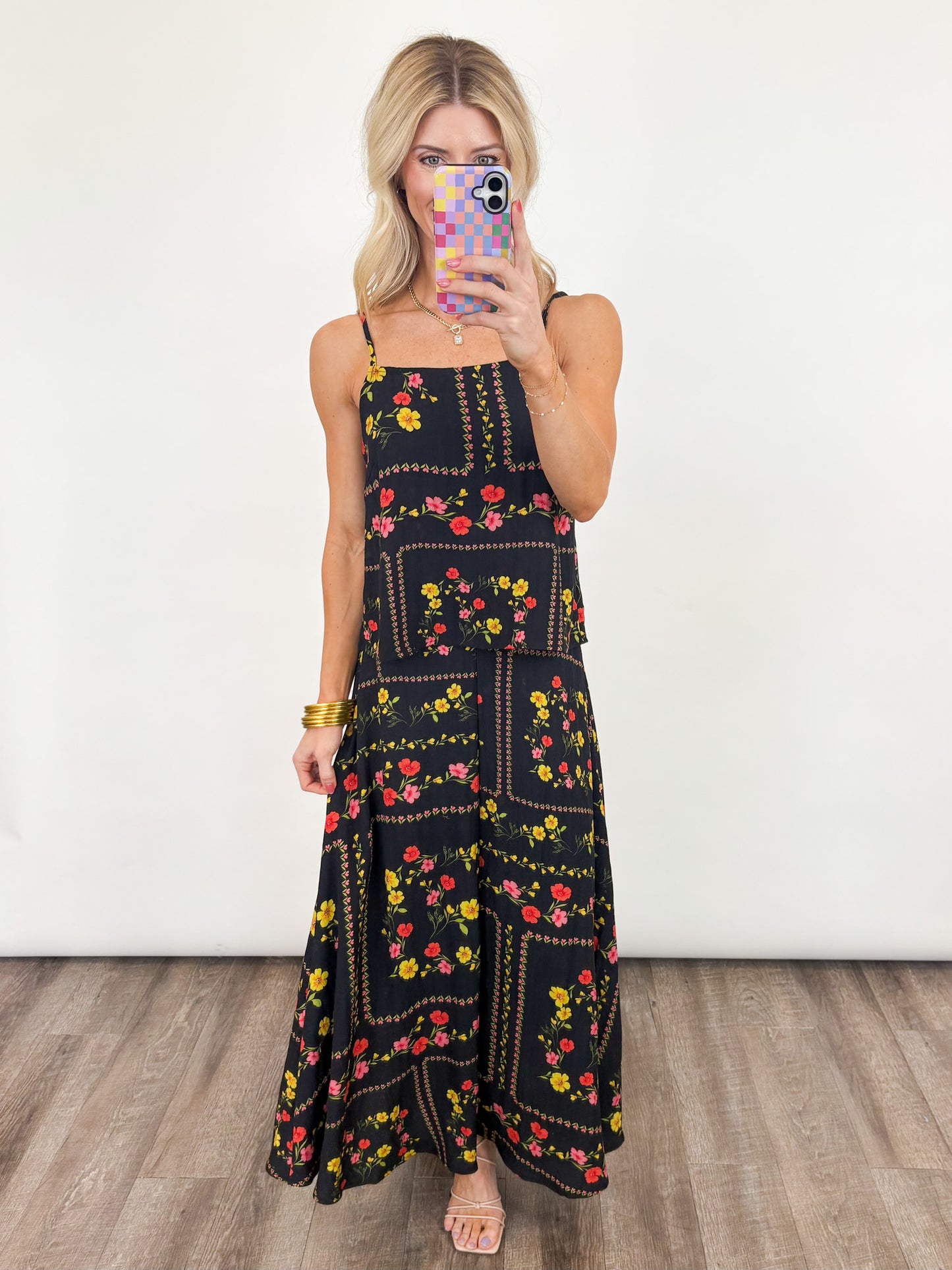 Midnight Garden Maxi Set