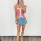 Boardwalk Stripe Strapless Top