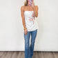 Sunset Spark Strapless Top