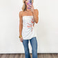 Sunset Spark Strapless Top