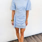 Coastal Bloom Dress - BLUE