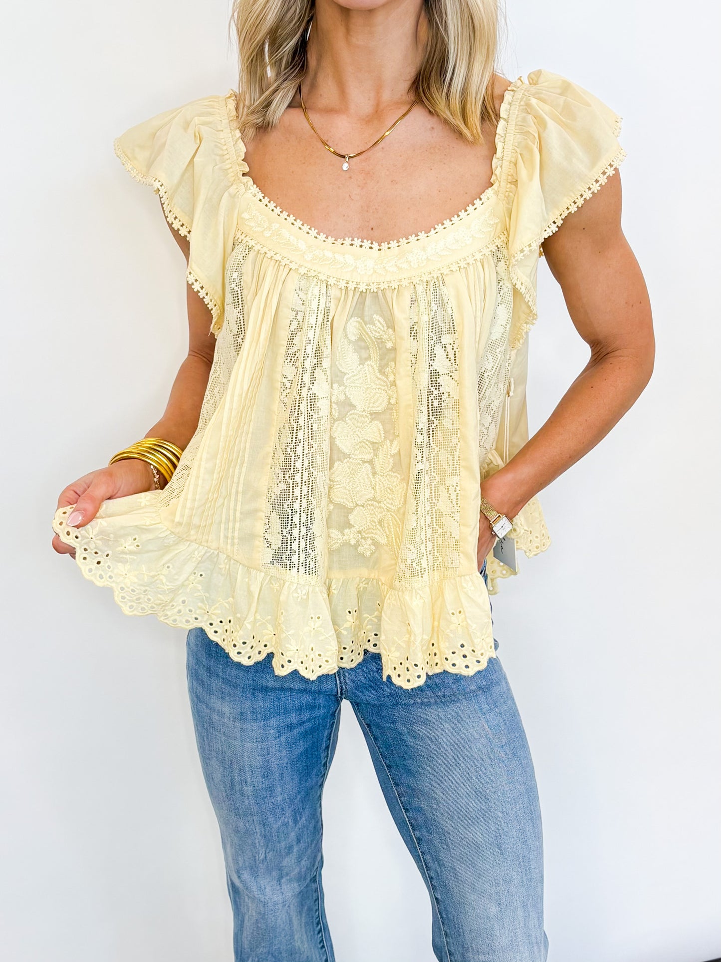 Sunlit Meadow Lace Top