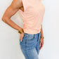 Apricot Glow Ribbed Top