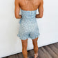 Seaside Bloom Strapless Romper