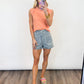 Sunset Seam Ribbed Top