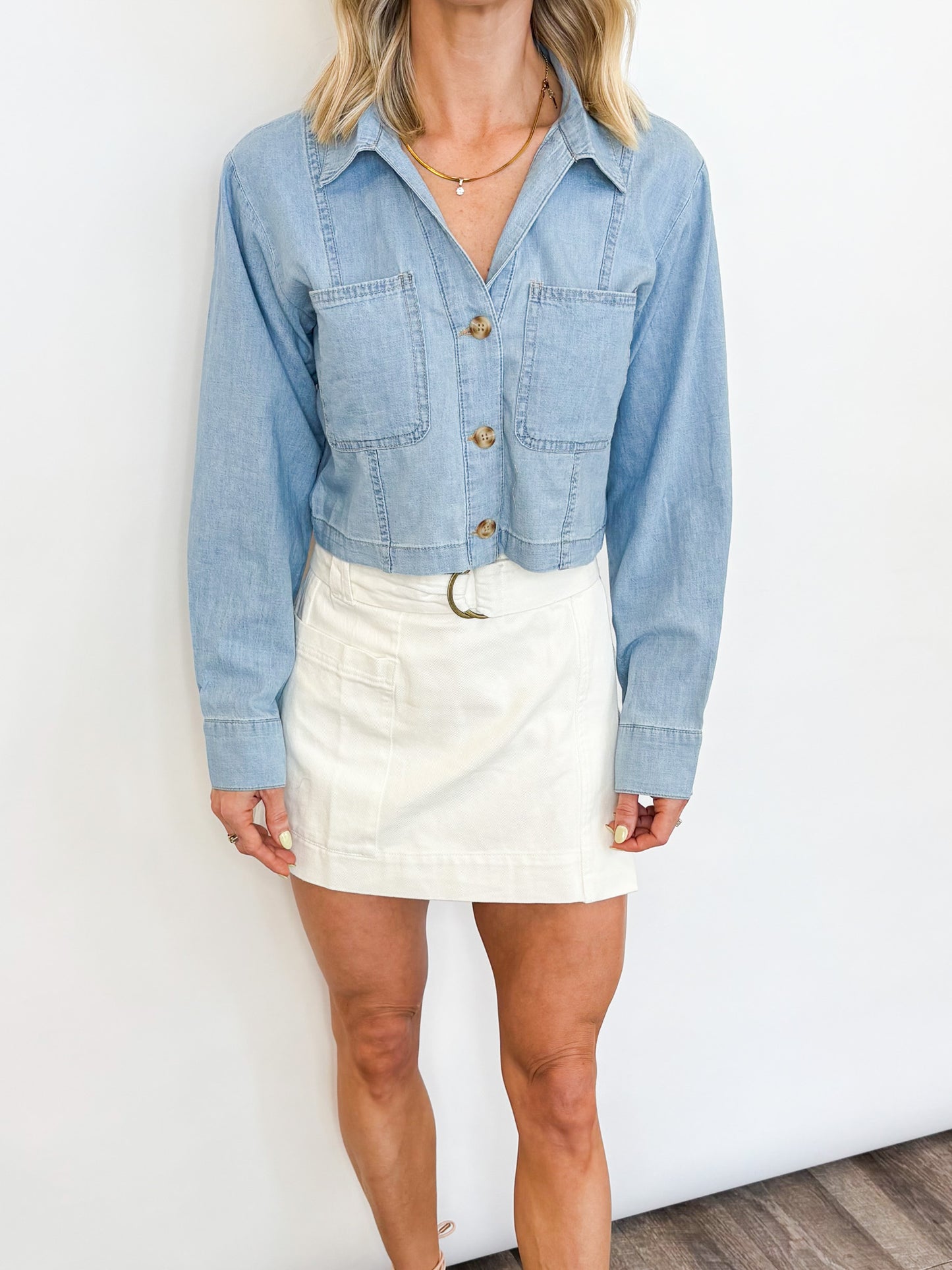 Harbor Light Denim Top