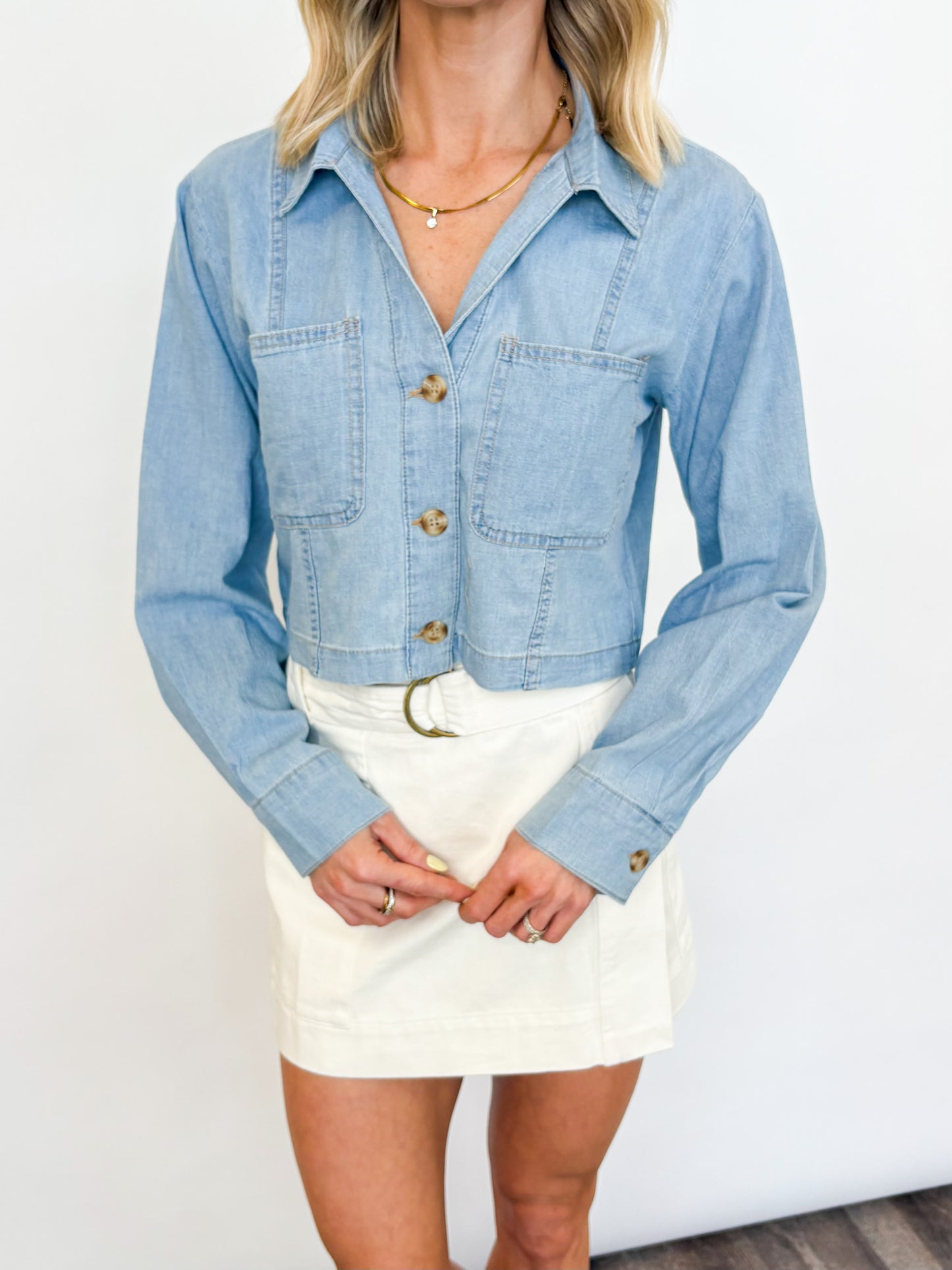 Harbor Light Denim Top