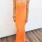 Sunset Glow Knit Maxi Dress
