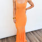 Sunset Glow Knit Maxi Dress