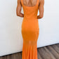 Sunset Glow Knit Maxi Dress