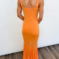 Sunset Glow Knit Maxi Dress