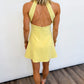 Sunshine Twist Halter Dress