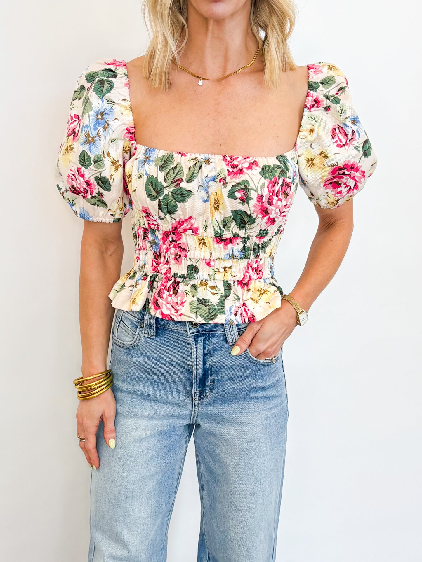 Garden Party Smocked Top
