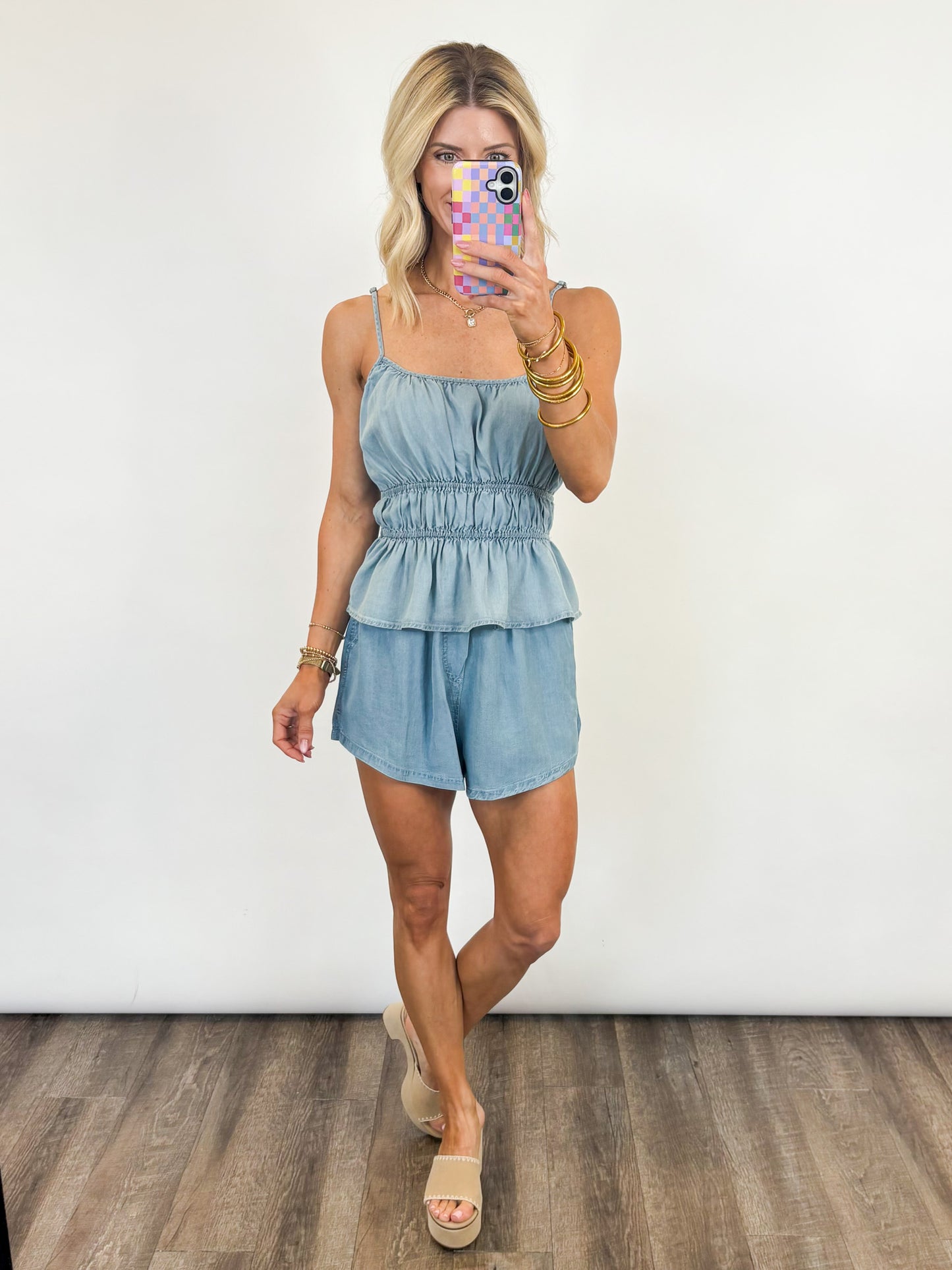 Coastal Breeze Chambray Set