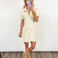 Champagne Garden Shirt Dress