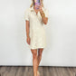 Champagne Garden Shirt Dress