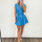 Azure Allure Zip Dress