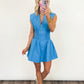 Azure Allure Zip Dress