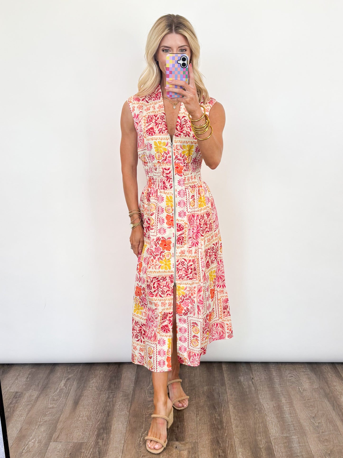 Sunset Garden Midi Dress
