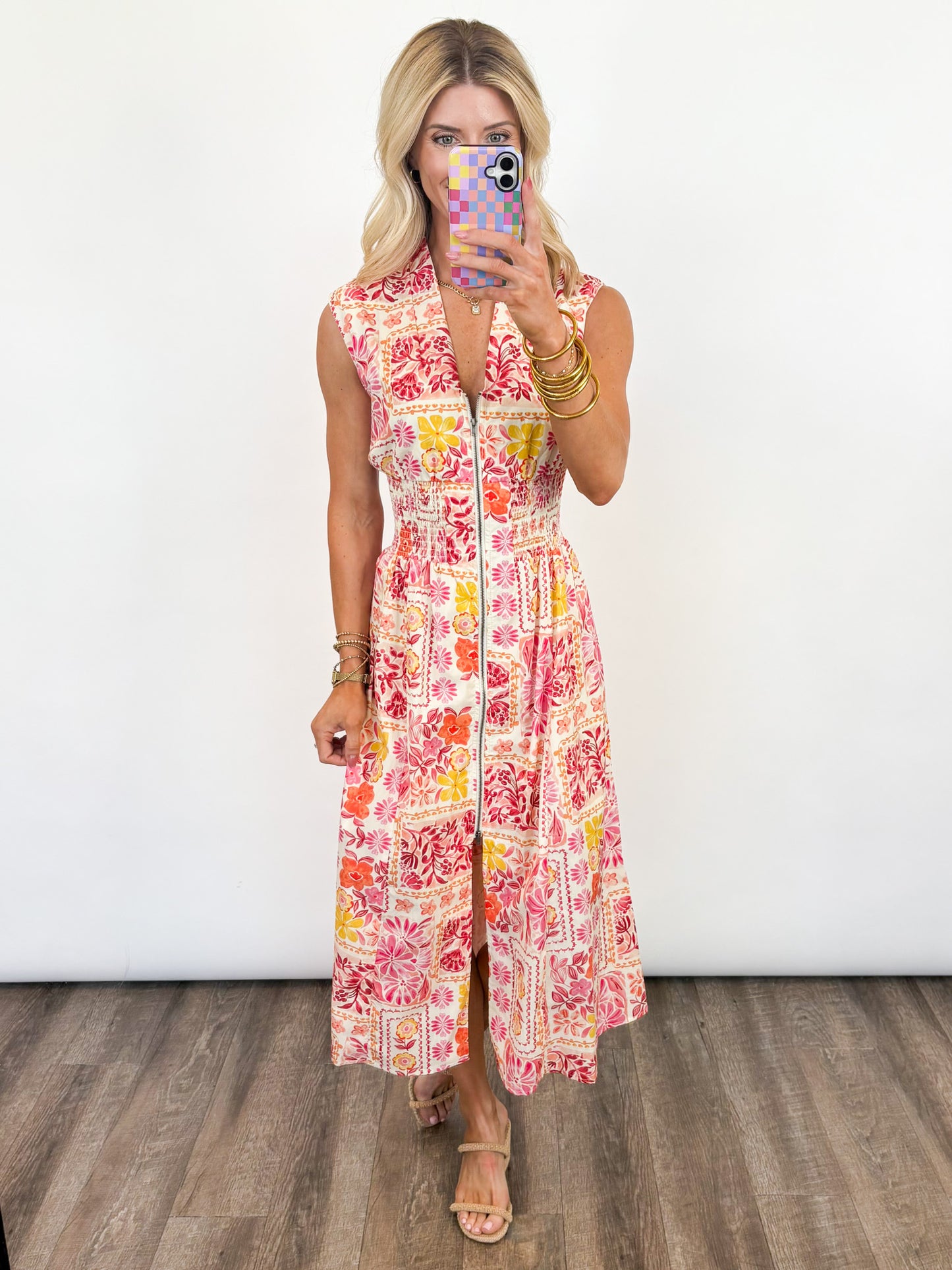Sunset Garden Midi Dress