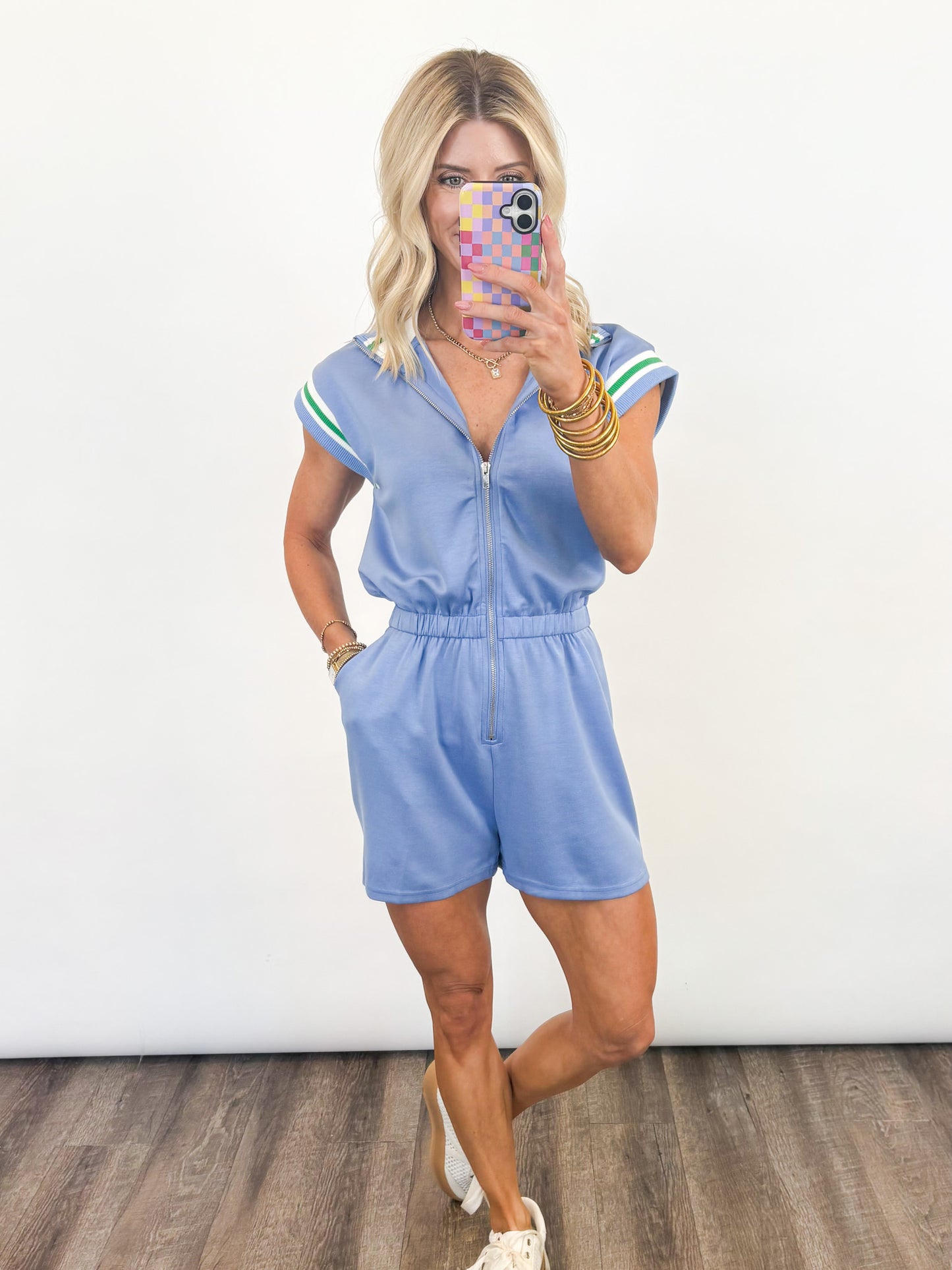 Coastal Court Zip Romper