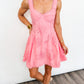 Coral Bloom Eyelet Dress