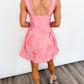 Coral Bloom Eyelet Dress