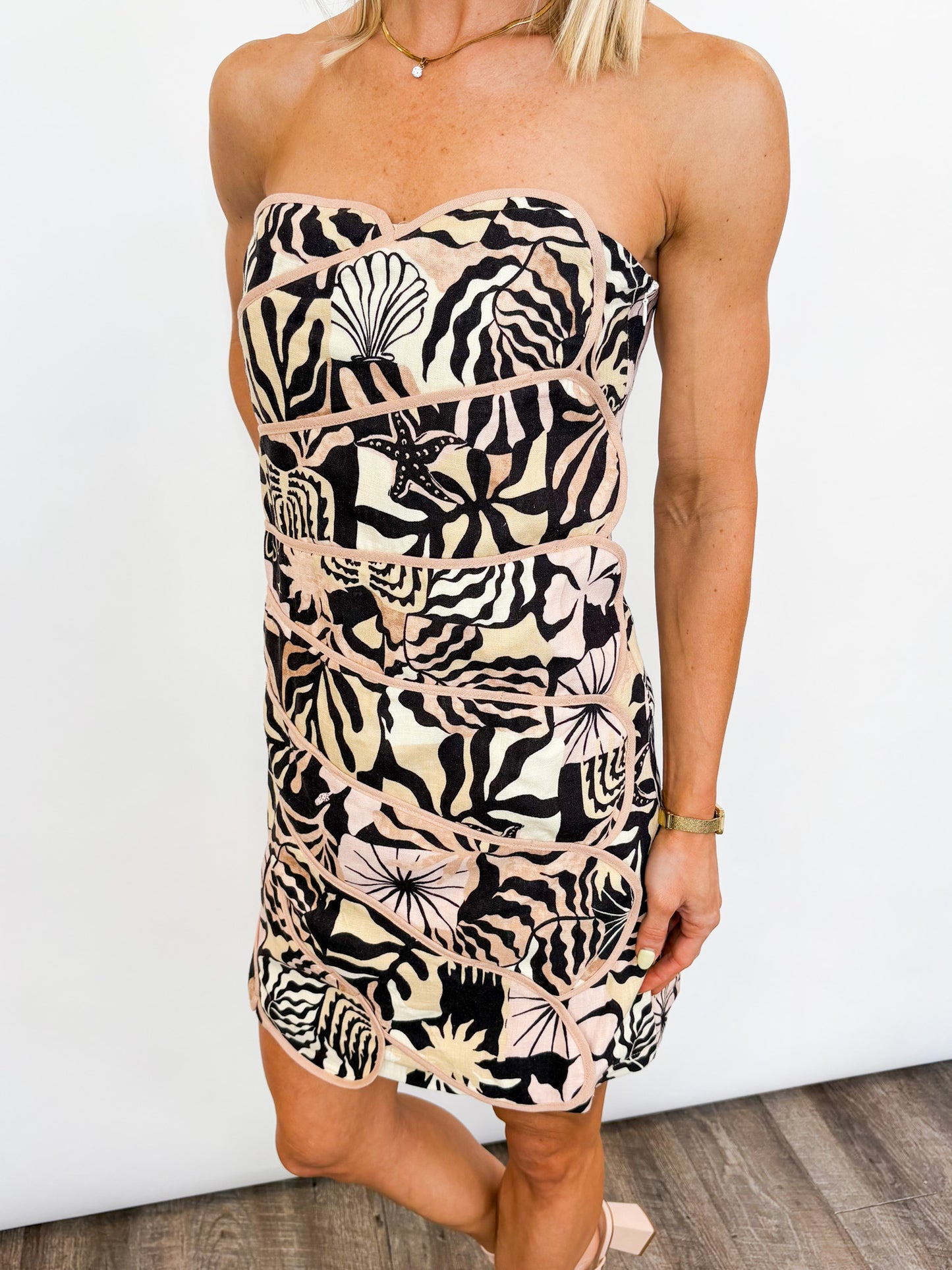 Tropic Muse Strapless Dress