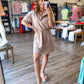Running Around Town Taupe Dress