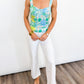 Laguna Bloom Ruched Top