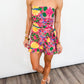 Tropic Bloom Strapless Romper