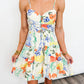 Painted Garden Cutout Dress