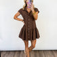 Mocha Moment Button-Up Dress