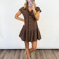 Mocha Moment Button-Up Dress