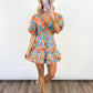 Sunset Bloom Ruffle Romper