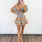 Sunset Bloom Ruffle Romper