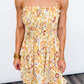 Golden Dunes Beaded Smocked Dress