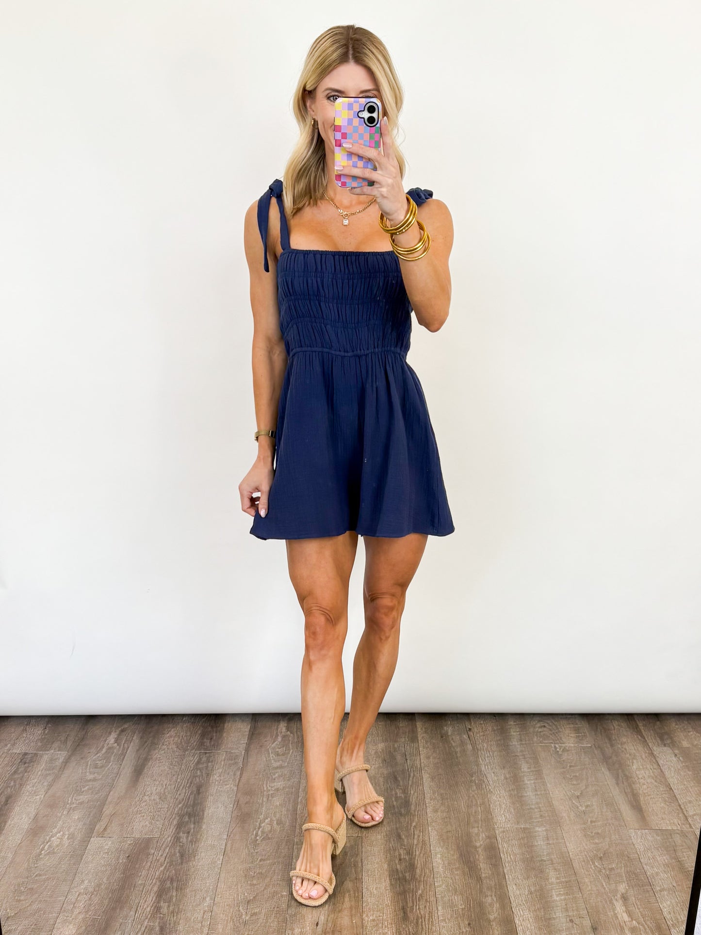 Easy Days Smocked Romper - 2 COLORS