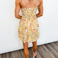 Golden Dunes Beaded Smocked Dress