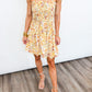 Golden Dunes Beaded Smocked Dress