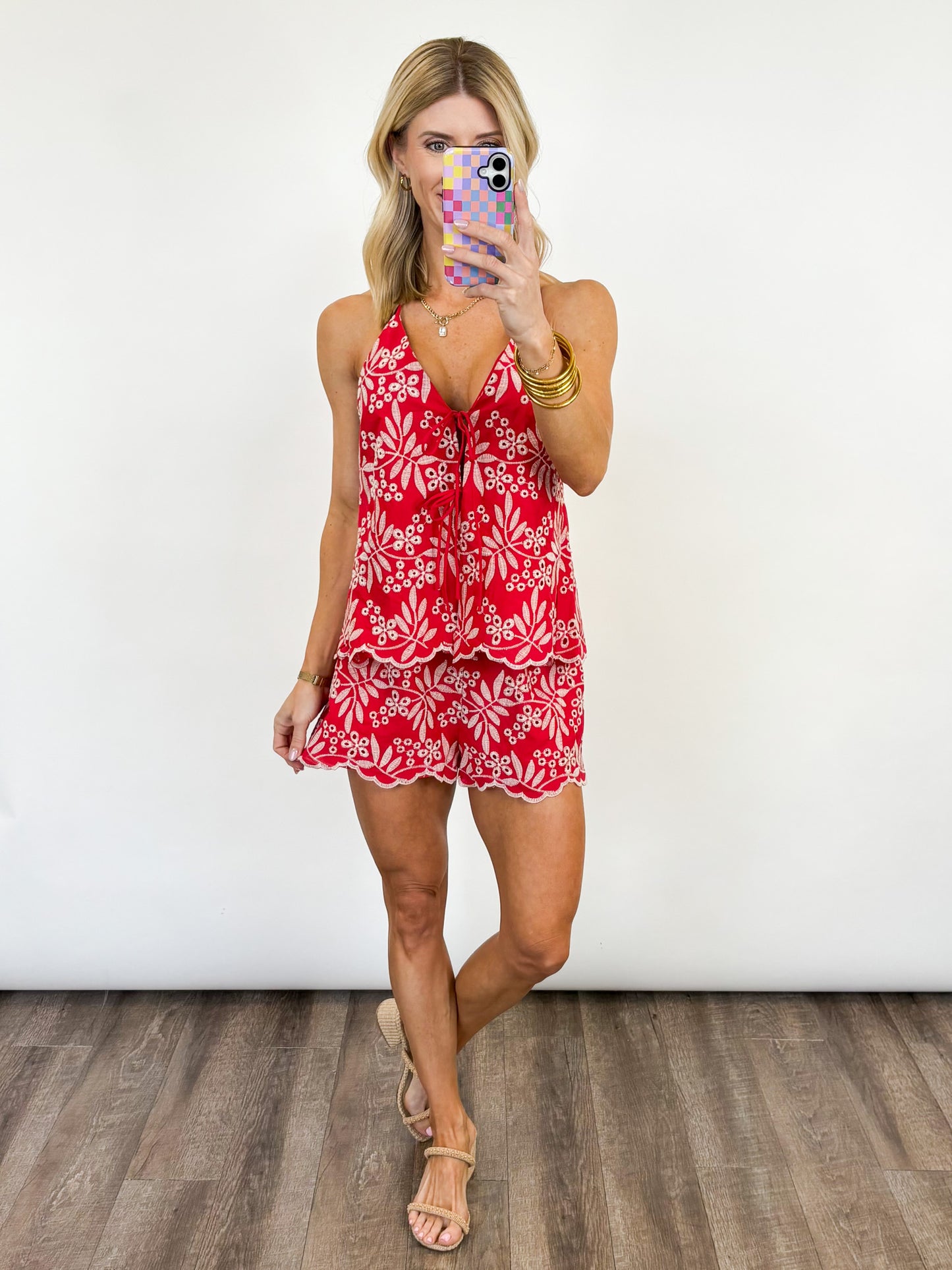 Sunset Eyelet Tie-Back Set