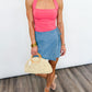Coastal Wrap Denim Skort