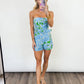 Tropical Escape Strapless Romper