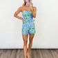 Tropical Escape Strapless Romper