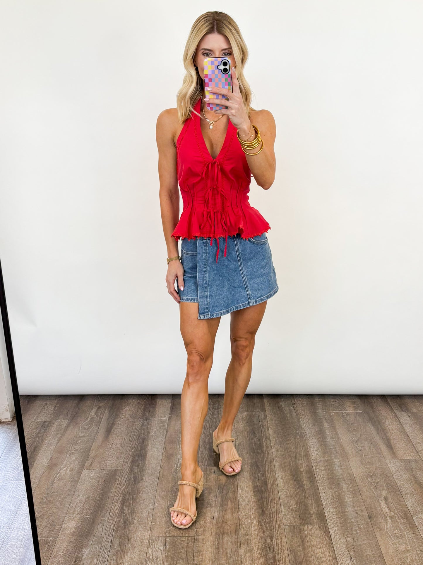 Scarlet Charm Halter Top