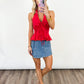 Scarlet Charm Halter Top