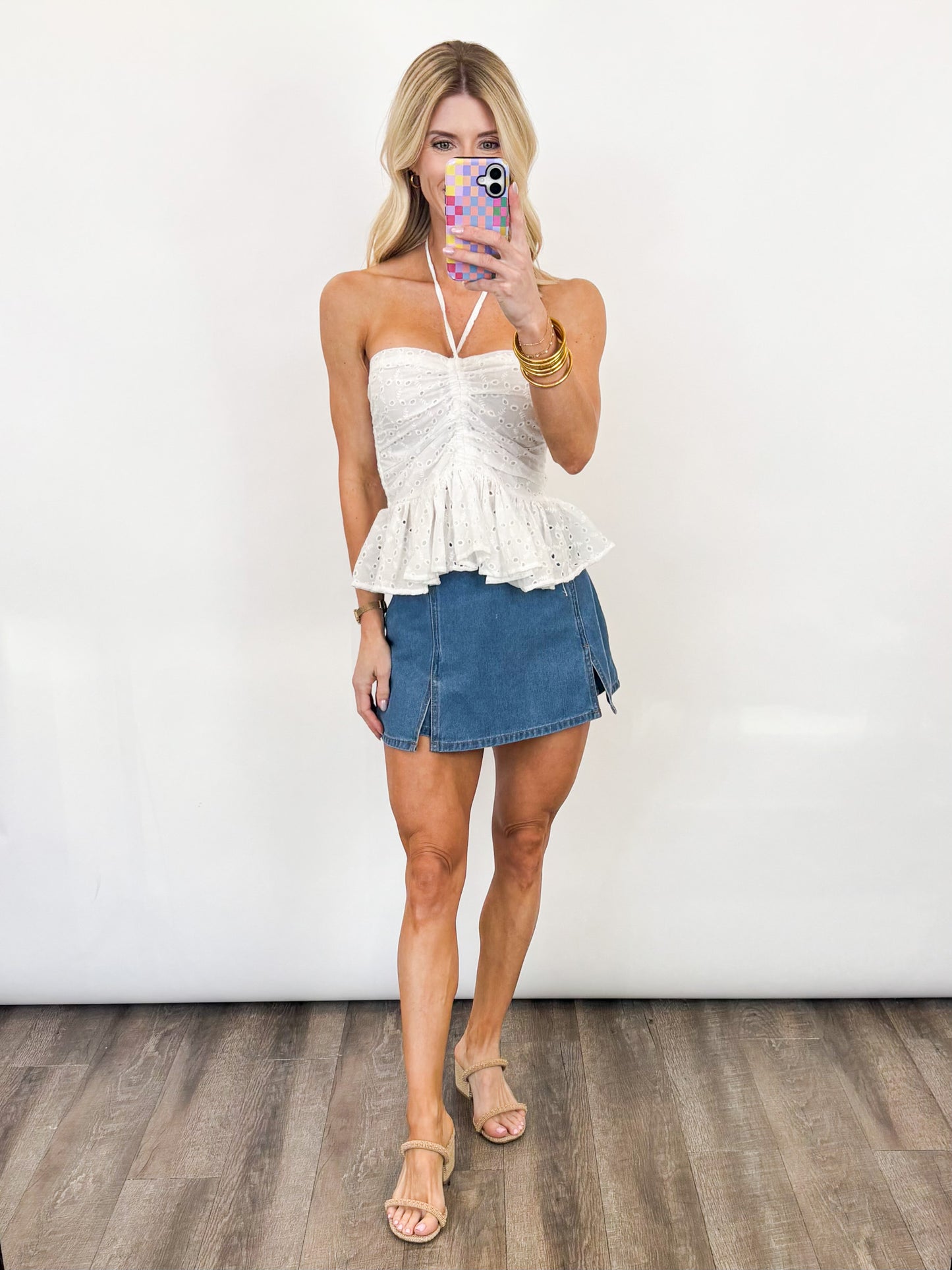 Macie Denim Skort