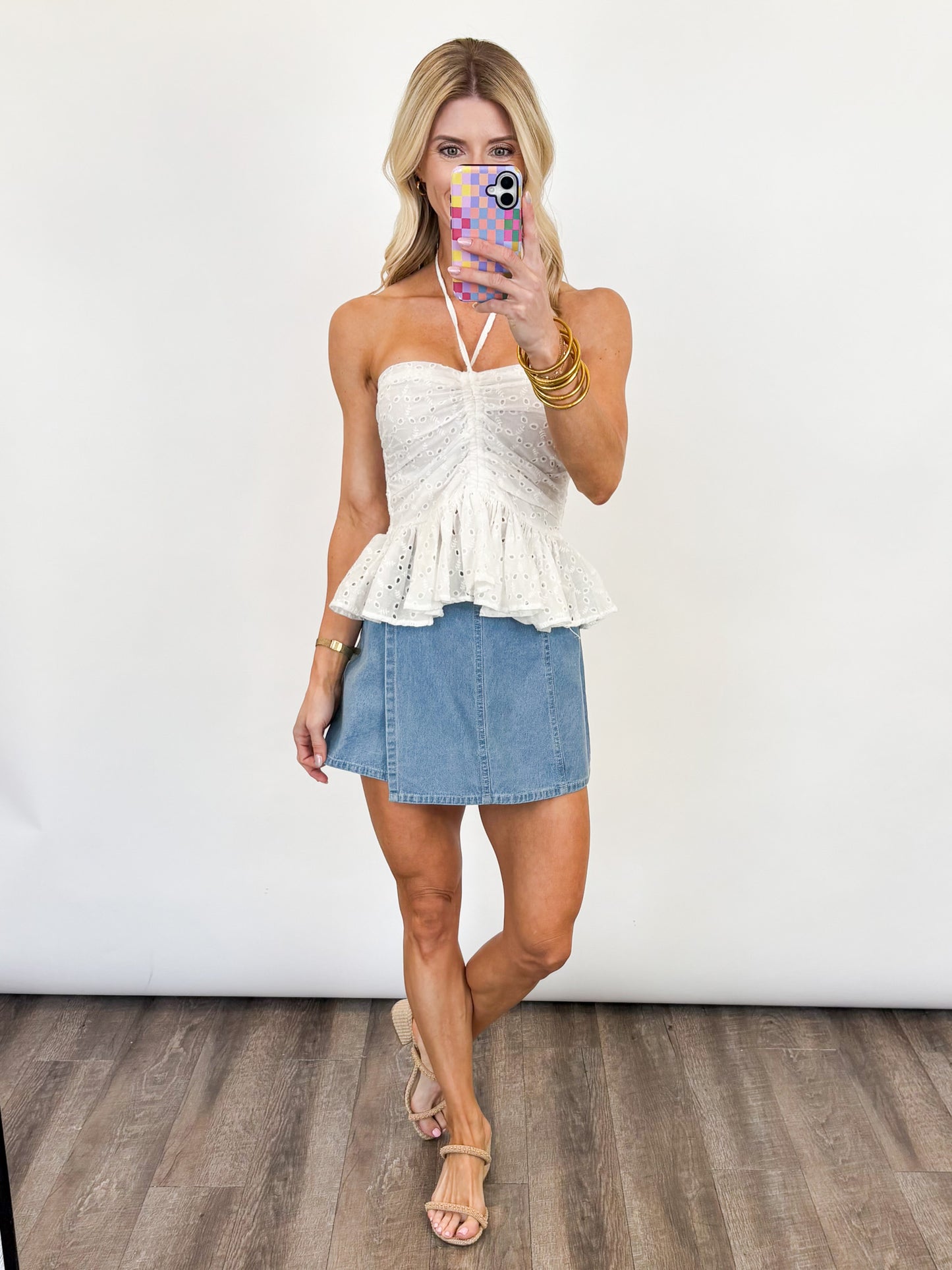 Coastal Cool Denim Skort
