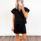 Scalloped Skort Set