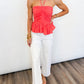 Coral Breeze Eyelet Top - 2 COLORS